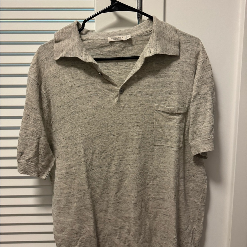 Suit Supply Gray Polo